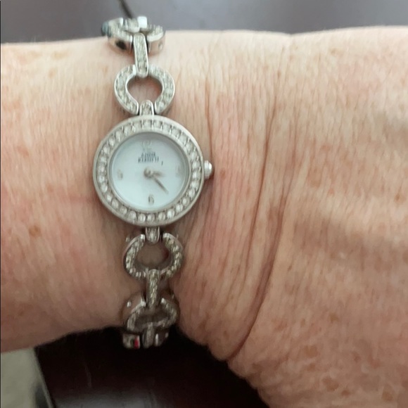 Anne Klein Watch Swarovski Crystal Band & Silver - Picture 5 of 6